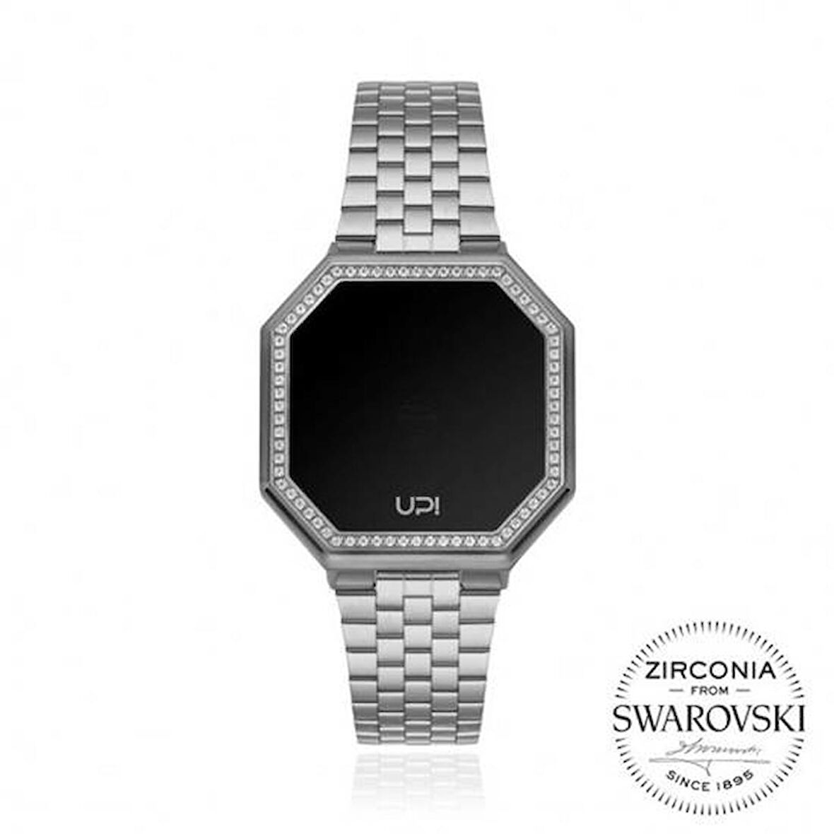 UPWATCH EDGE MINI SET WITH SWAROVSKI® ZIRCONIA SILVER KADIN KOL SAATİ