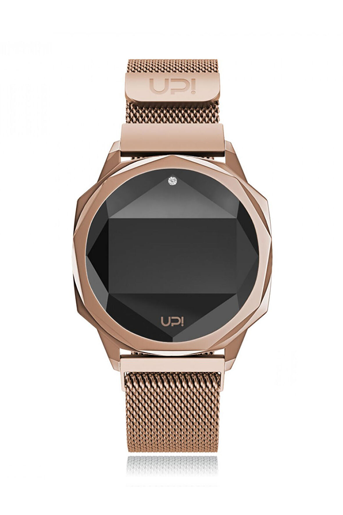 Upwatch İsim Yazılabilir Icon Big Rose Gold Swarovski Kadın Kol Saati