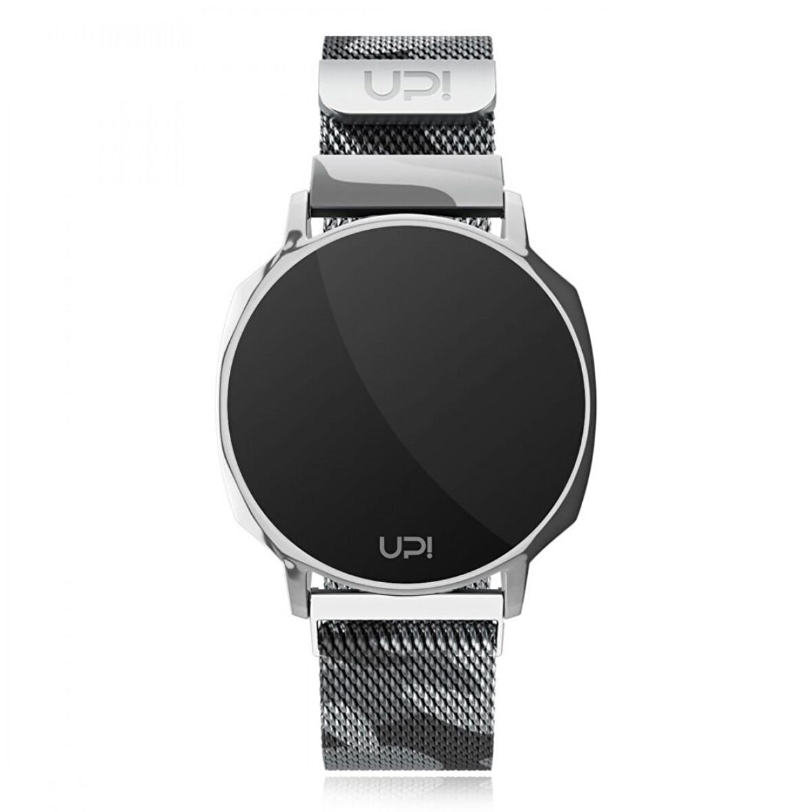 Upwatch İsim Yazılabilir XT Silver And Camouflage Strap Kadın Kol Saati