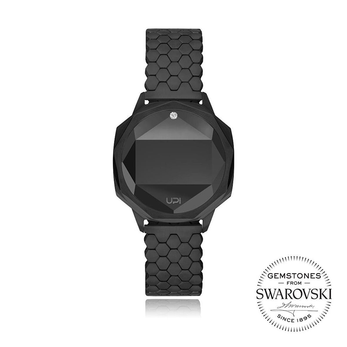 UPWATCH ICONIC BLACK ONE SET WITH SWAN TOPAZ