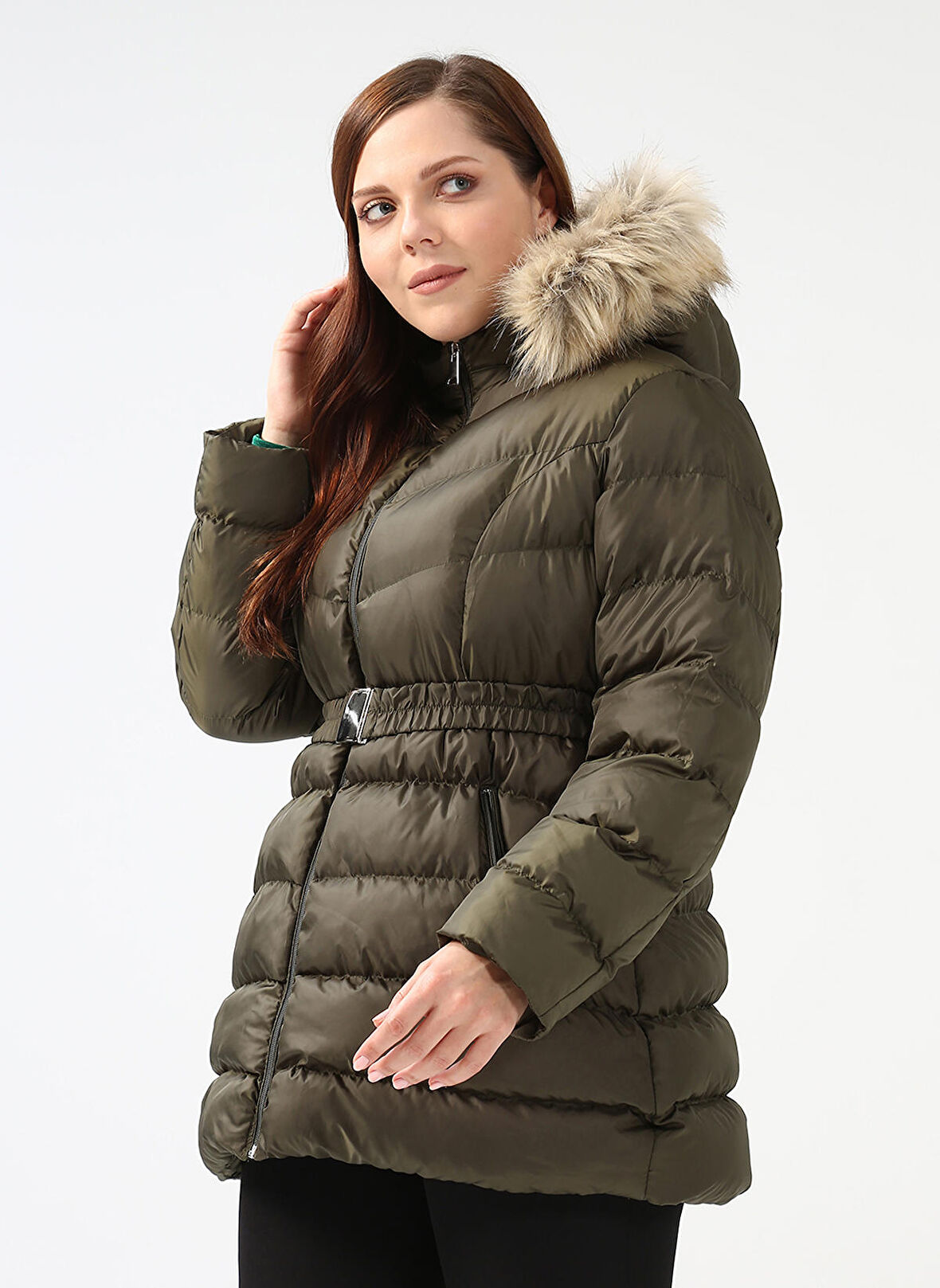 Selen Haki Kadın Mont 22KSL6022