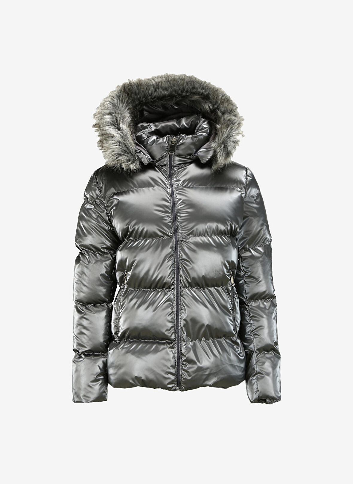 Selen Gri Kadın Mont 23KSL6069