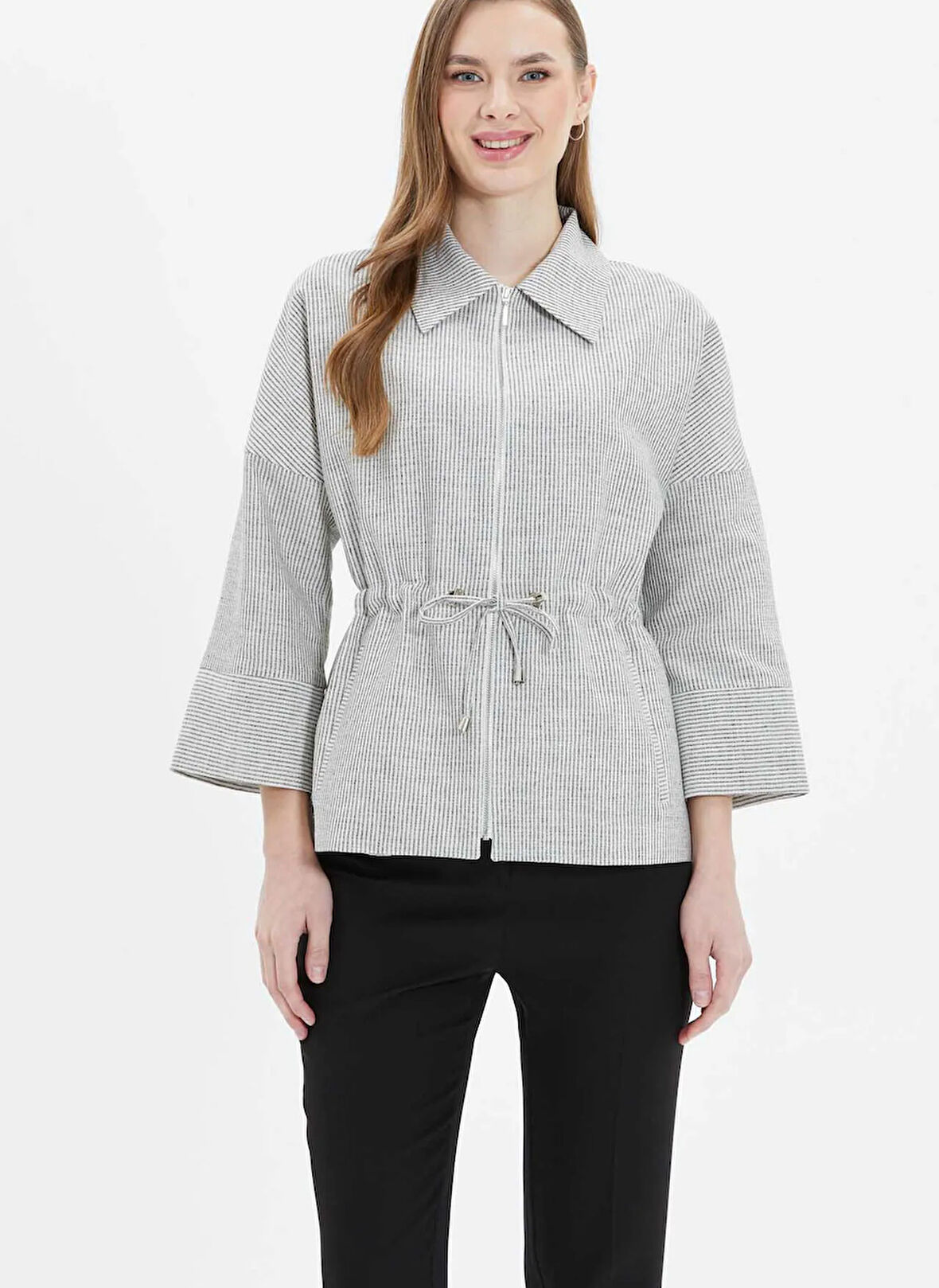 Selen Standart Siyah Kadın Ceket 25YSL1461