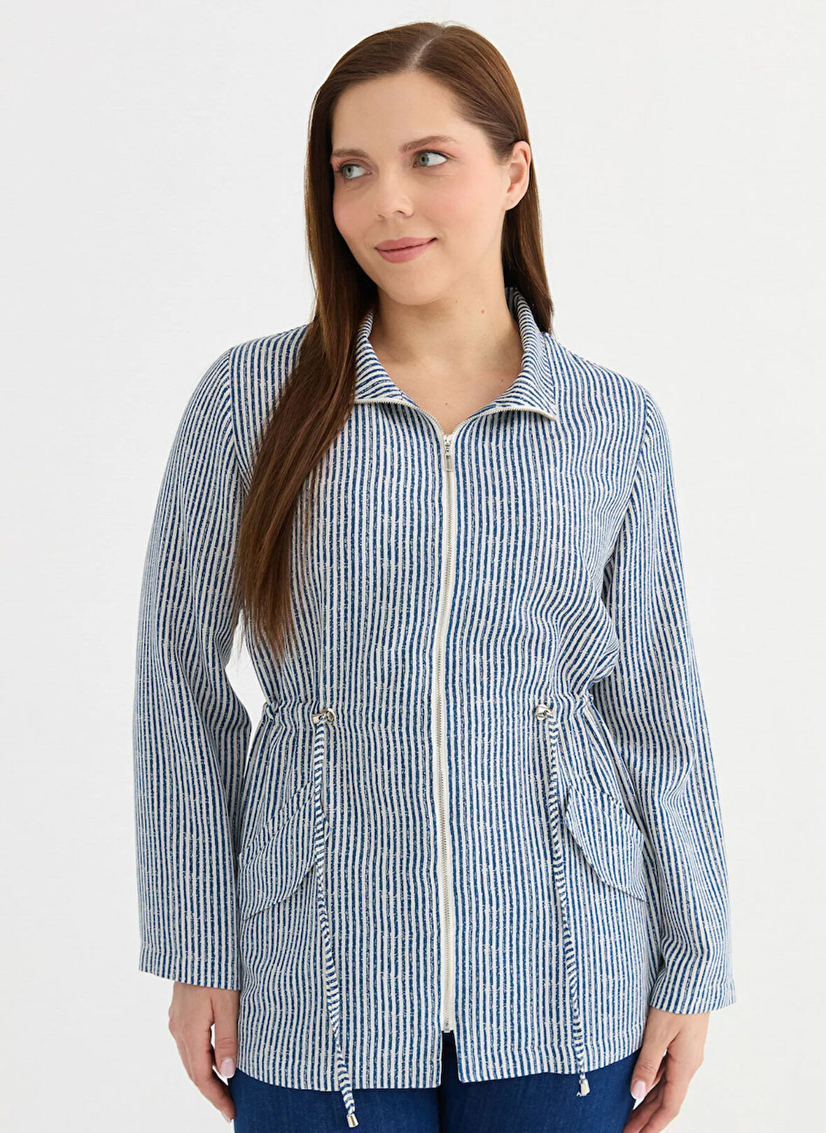 Selen Normal Lacivert Kadın Ceket 25YSL1467-BB