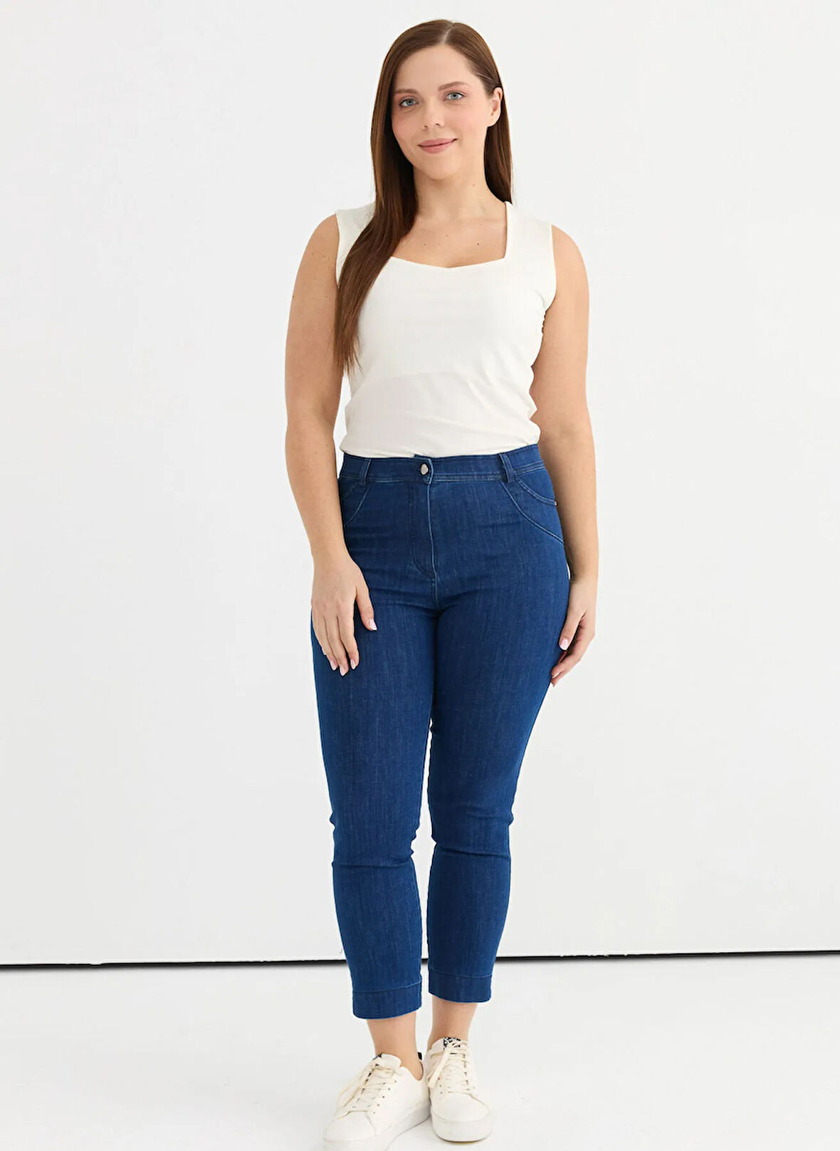 Selen Normal Bel Normal Mavi Kadın Pantolon 25YSL5389-BB