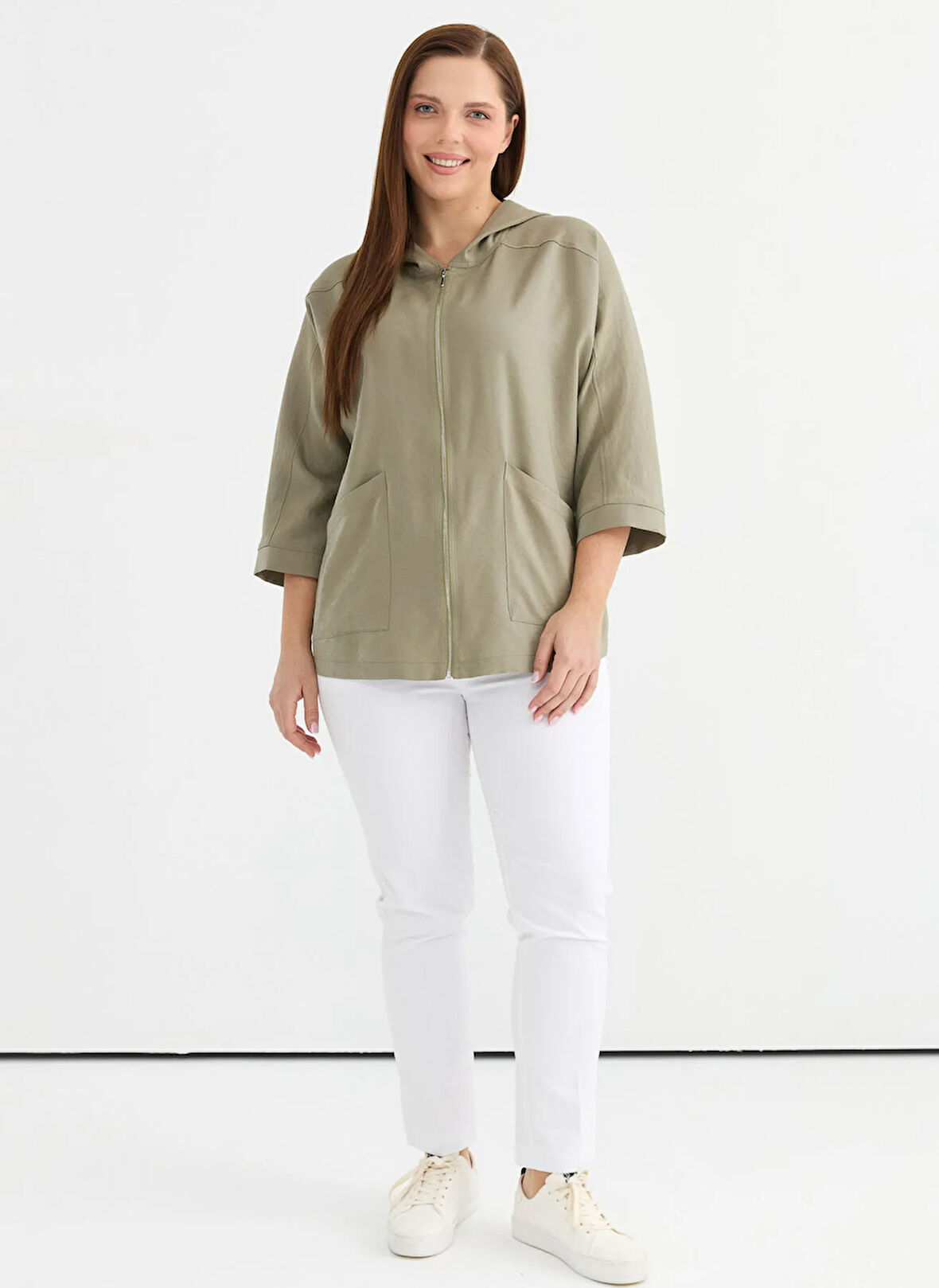 Selen Normal Haki Kadın Ceket 25YSL1481-BB