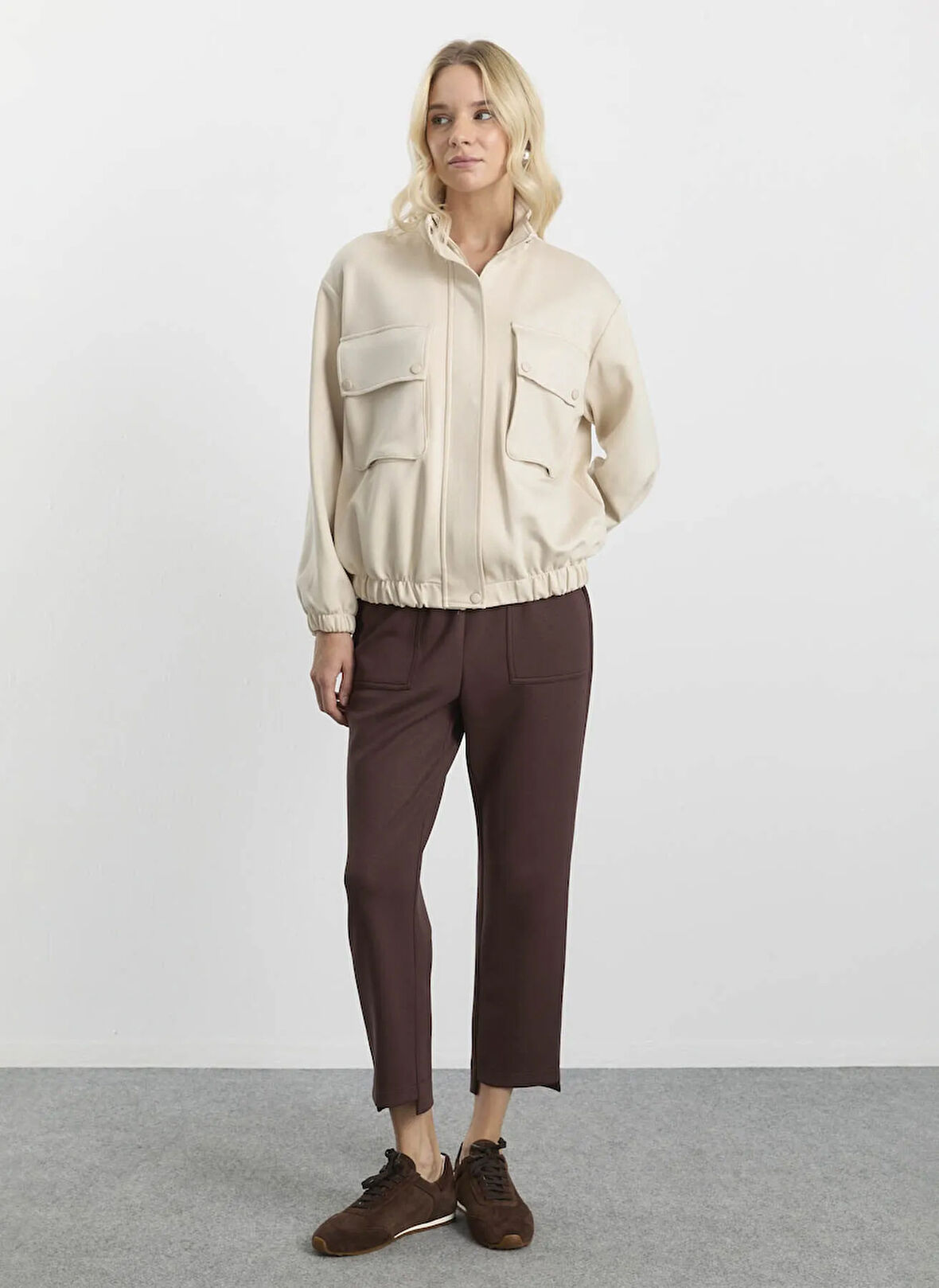 Selen Standart Taş Kadın Ceket 25KSL1539