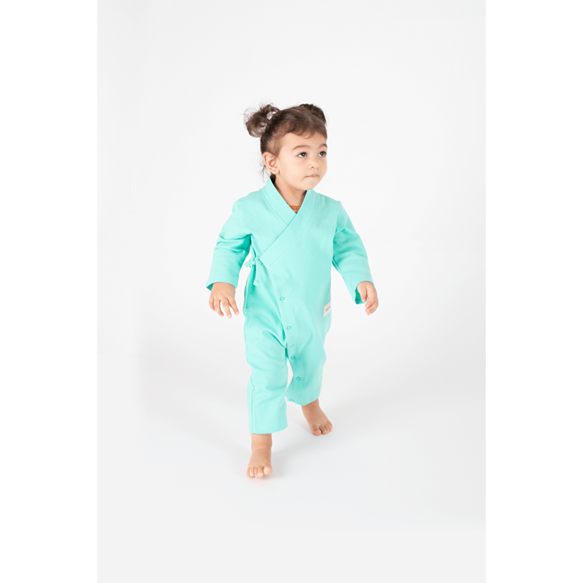 Uzun Kimono Tulum Mint Yeşili