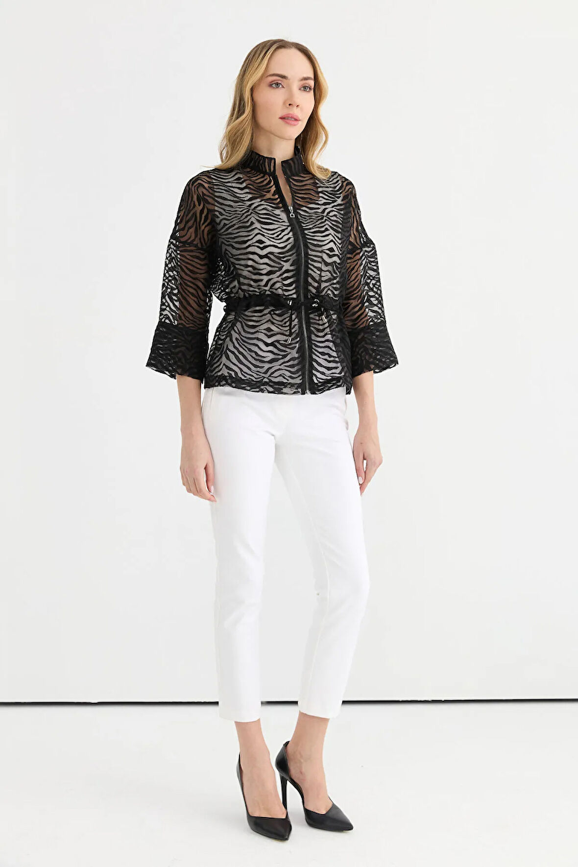 Selen Standart Siyah Kadın Ceket 25YSL1489