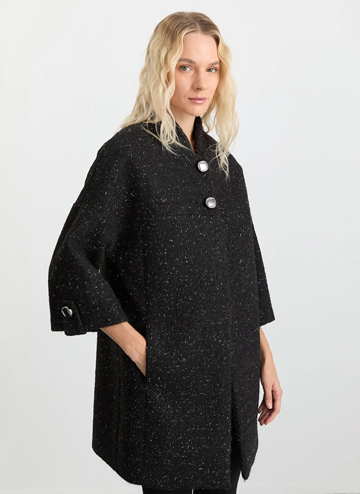 Selen Siyah Kadın Kaban 25KSL9525