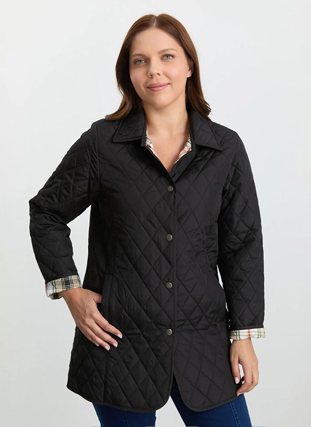 Selen Siyah Kadın Mont 25KSL6156