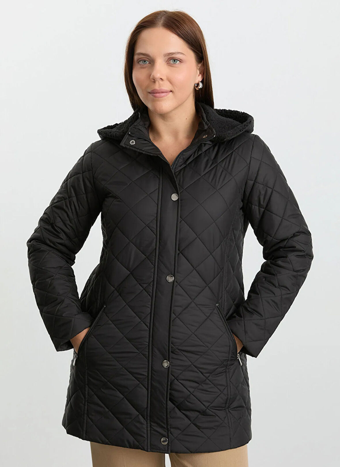 Selen Siyah Kadın Mont 25KSL6157