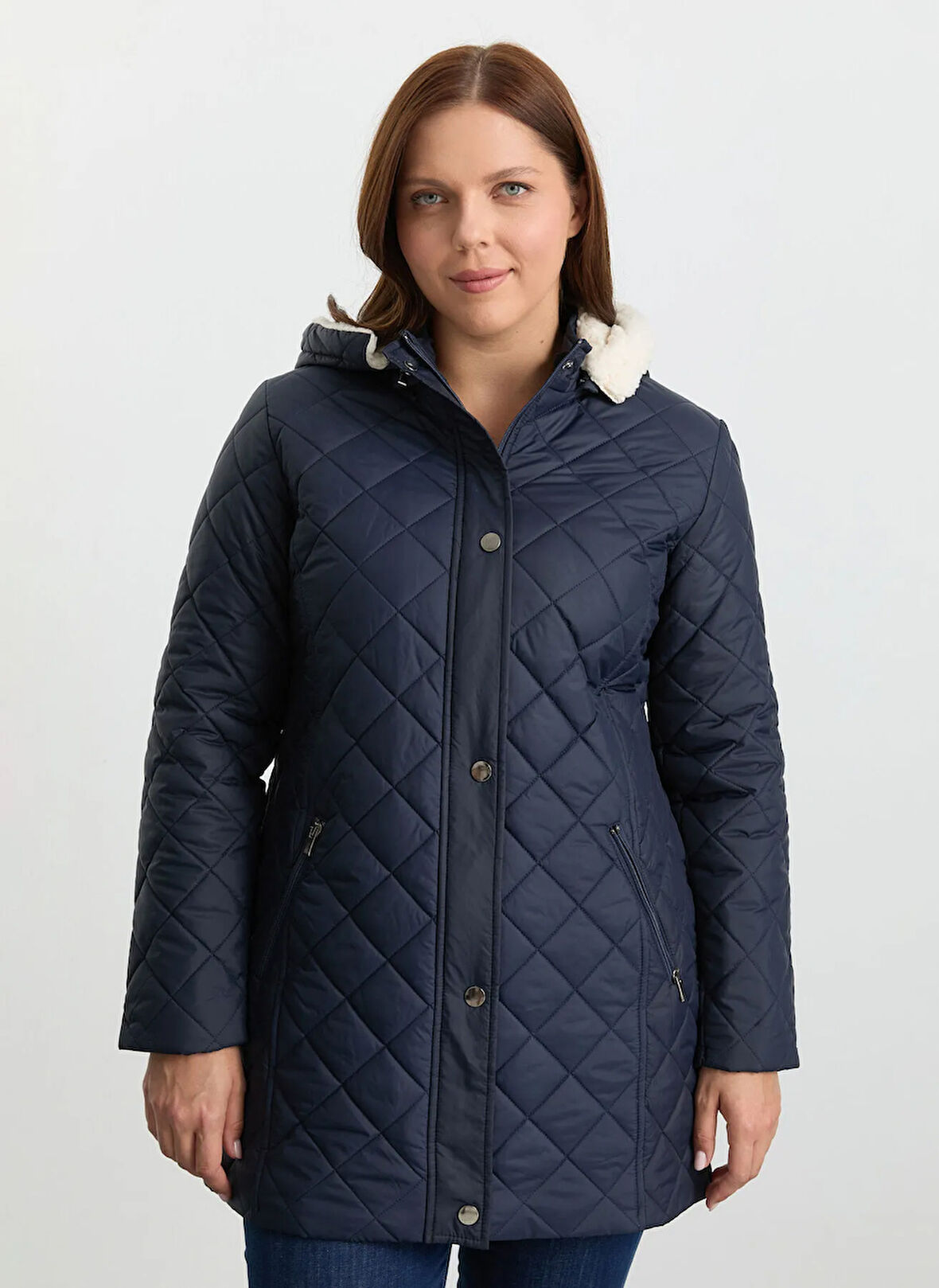 Selen Lacivert Kadın Mont 25KSL6157