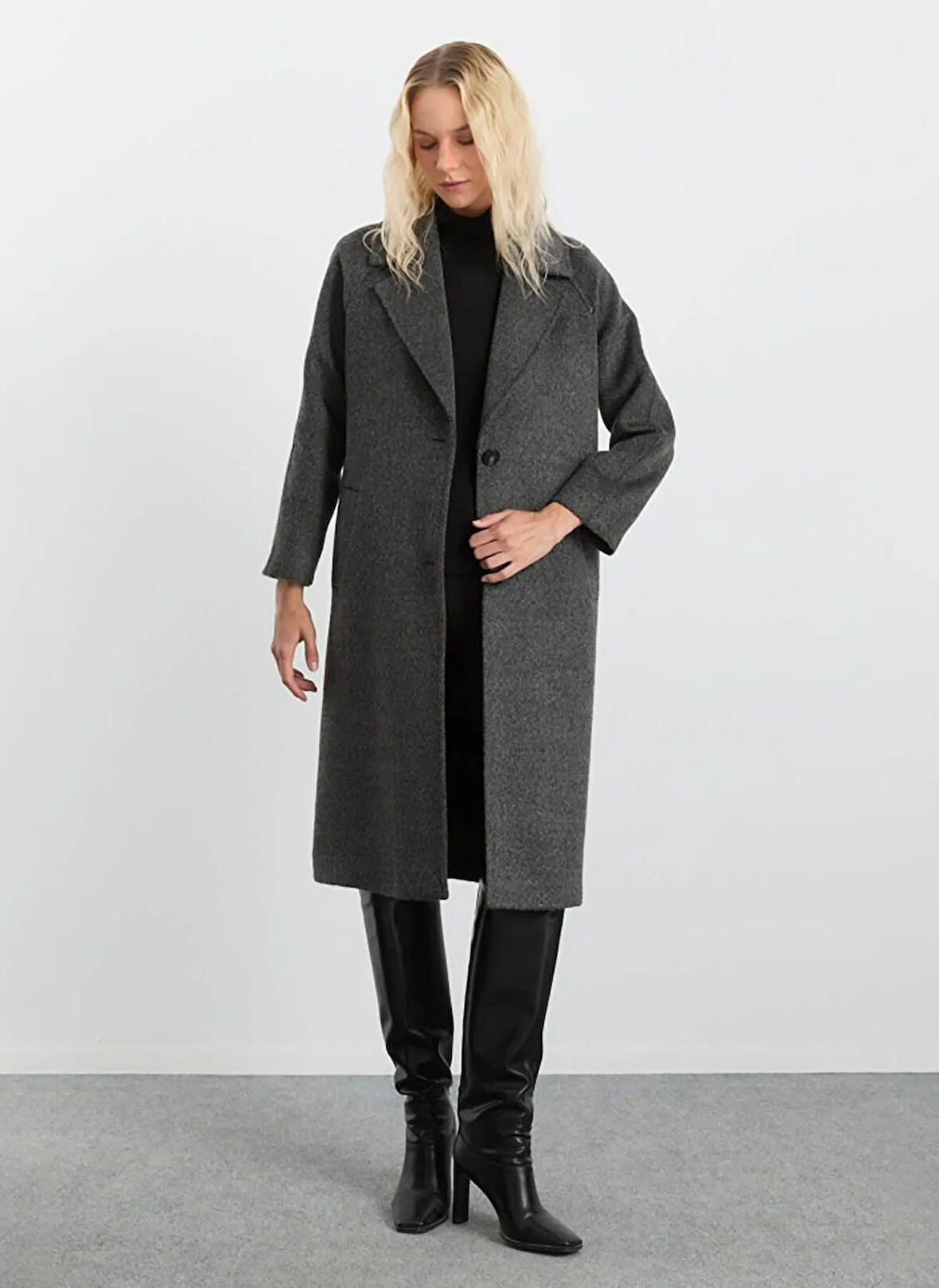 Selen Antrasit Kadın Kaban 25KSL9533