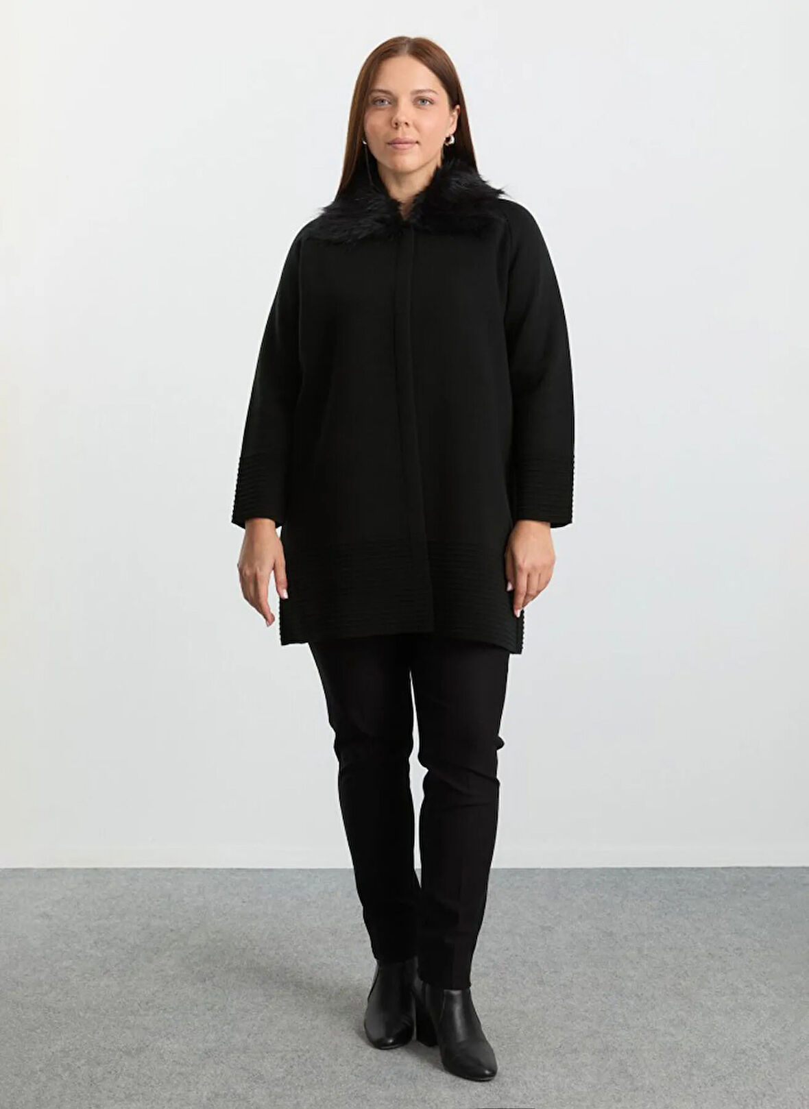 Selen Siyah Kadın Hırka 25KSL4160