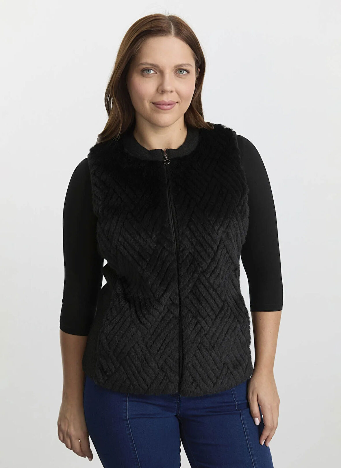 Selen Siyah Kadın Yelek 25KSL2070