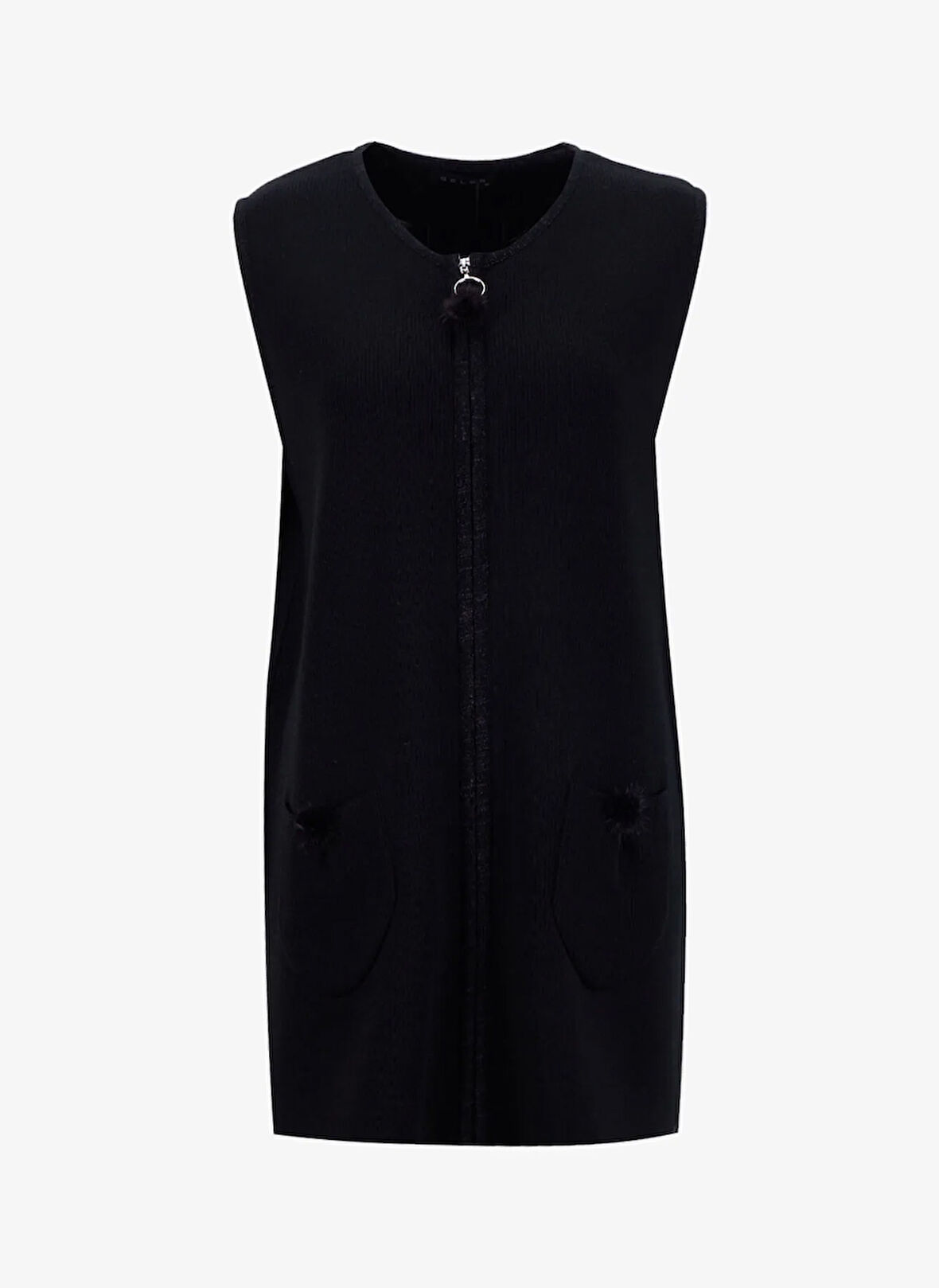 Selen Siyah Kadın Yelek 25KSL2072