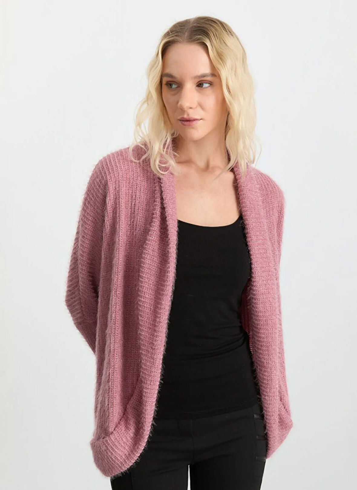 Selen Pembe Kadın Hırka 25KSL4176