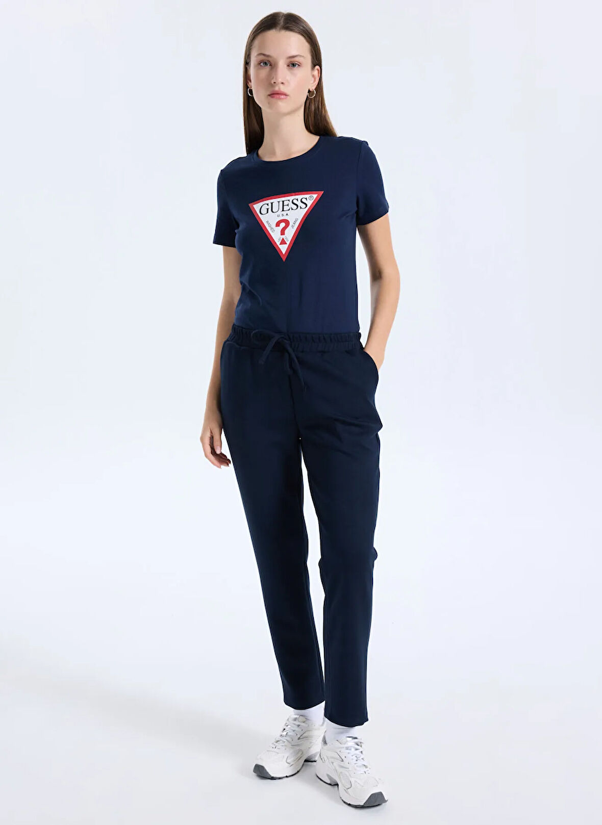 Selen Normal Bel Standart Lacivert Kadın Pantolon 25KSL5450