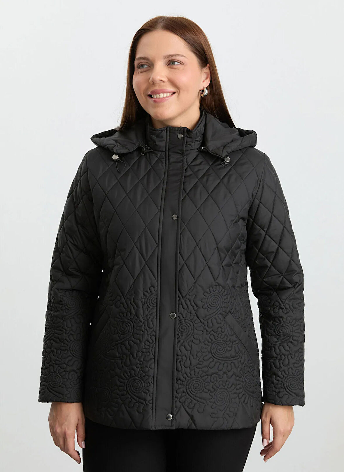 Selen Siyah Kadın Mont 25KSL6162