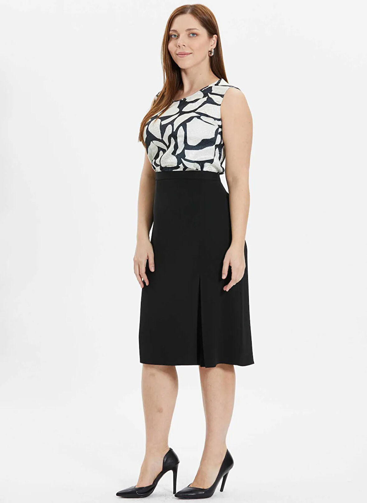 Selen Normal Bel Siyah Kadın Standart Etek 25KSL3478