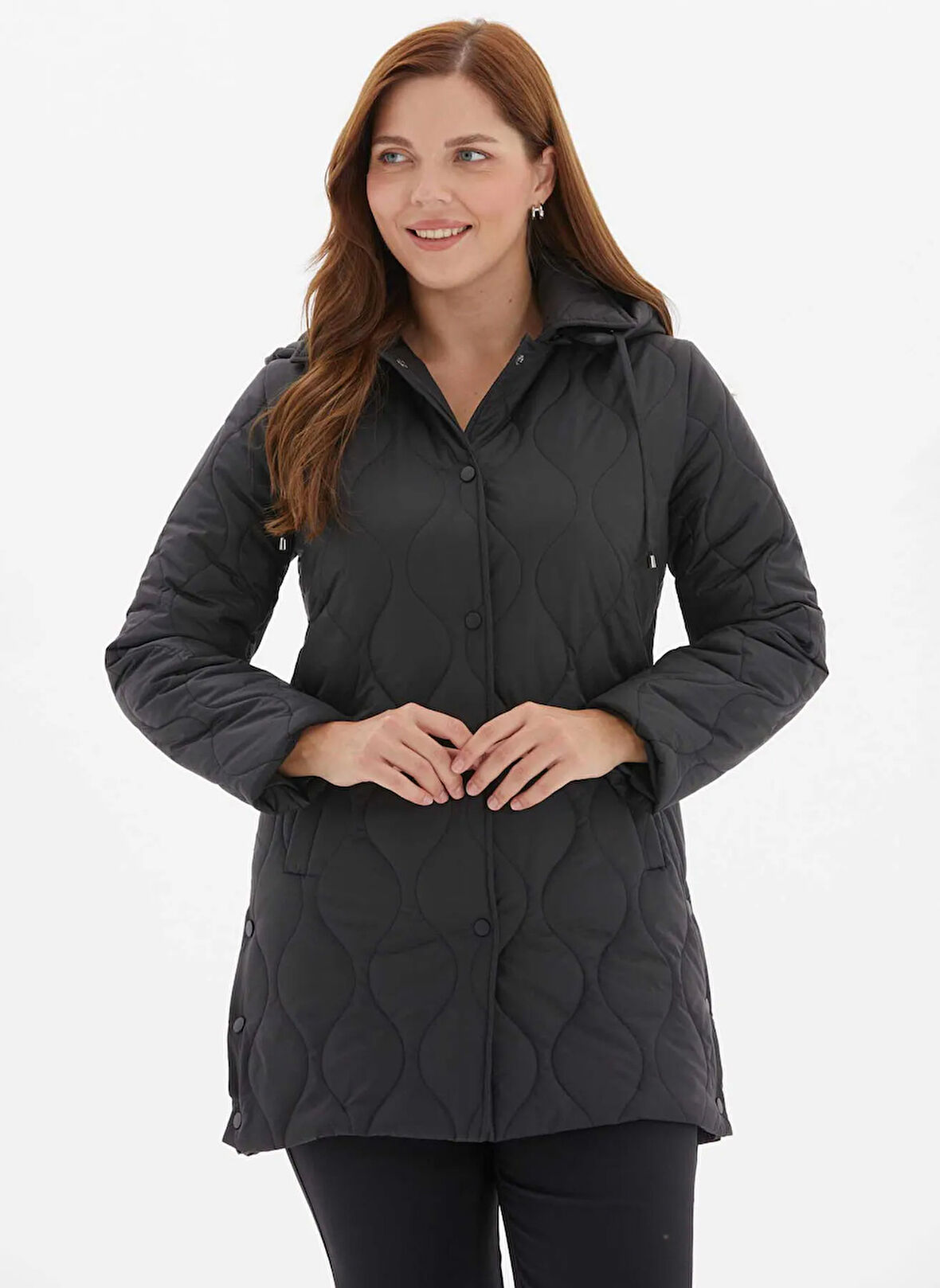 Selen Siyah Kadın Mont 25KSL6168