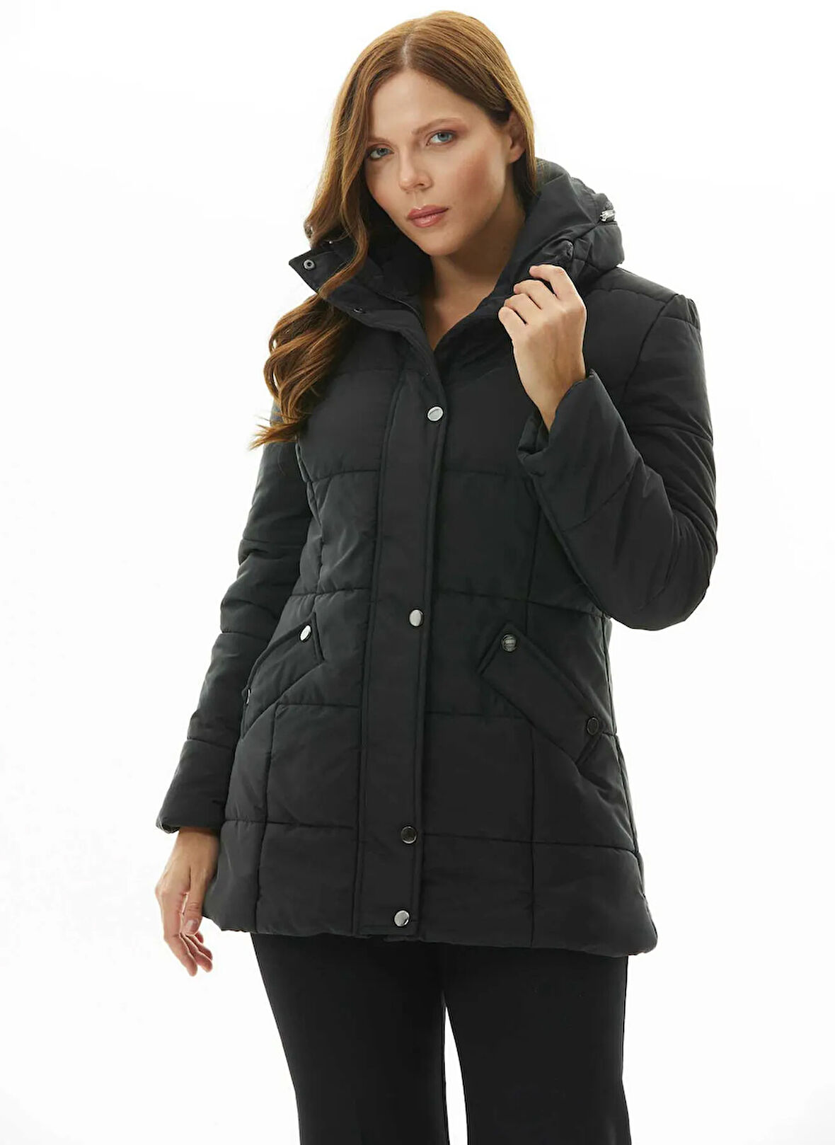 Selen Siyah Kadın Mont 25KSL6170