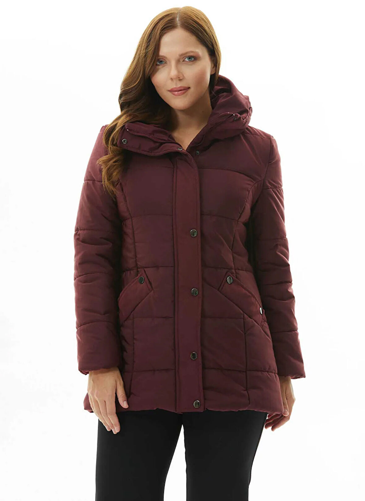 Selen Bordo Kadın Mont 25KSL6170