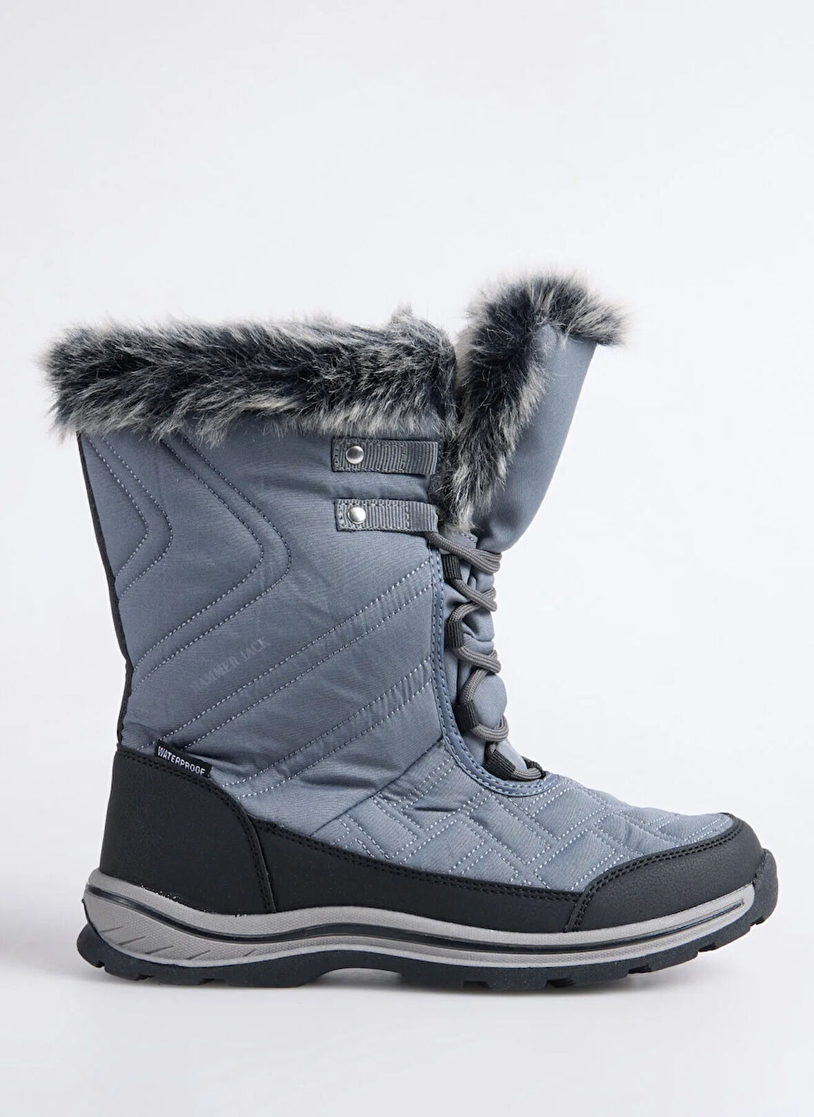 Hammer Jack Gri Kadın Bot USOA G BOT