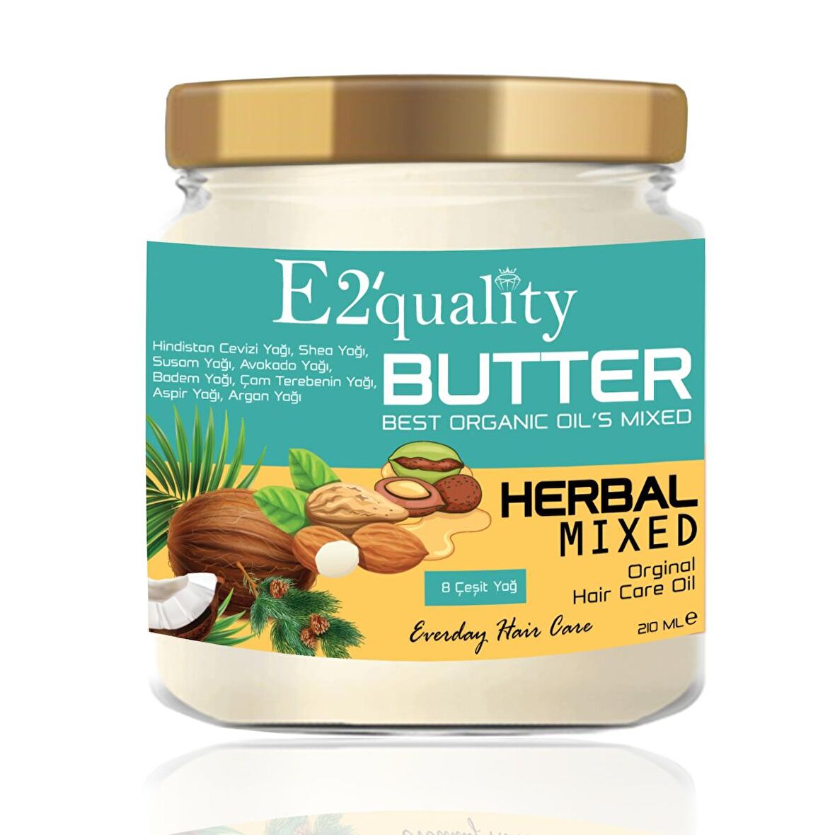 E2'quality Butter Saç Bakım Yağı 210 ml