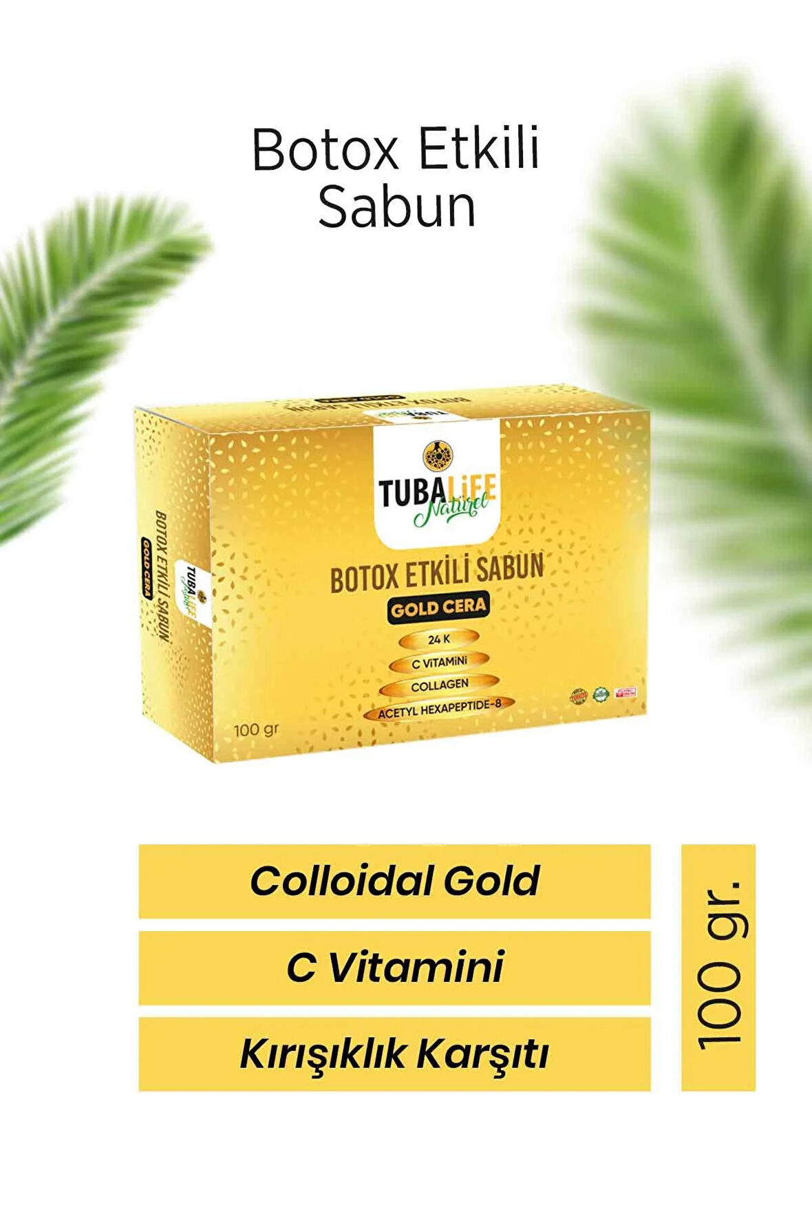 Tubalife C Vitamini Altın Parçacıklı Botoks Etkili Sabun 100 gr