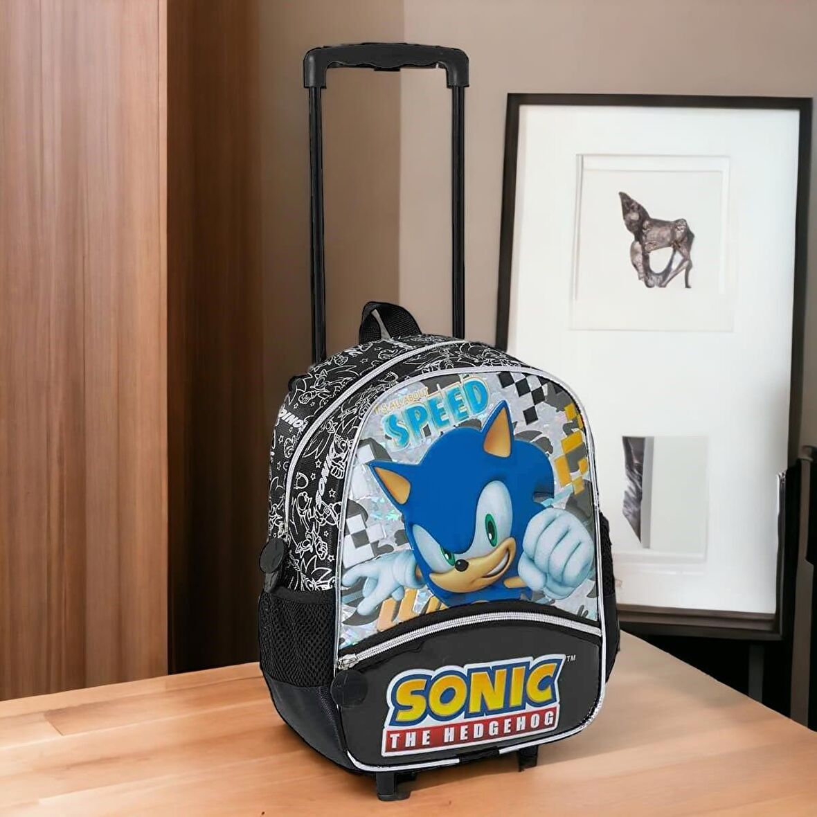 Sonic Speed Çekçekli Anaokulu Çantası 