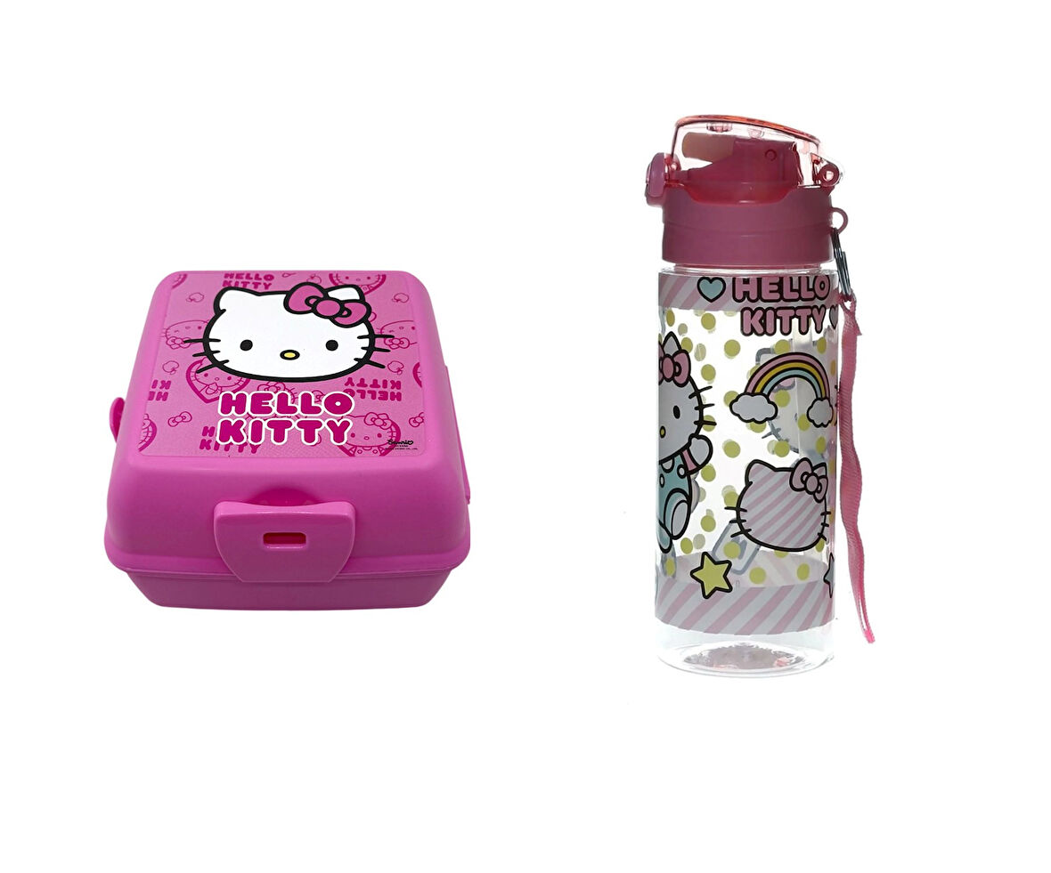 Hello Kitty 500 Ml Matara ve Beslenme Kabı