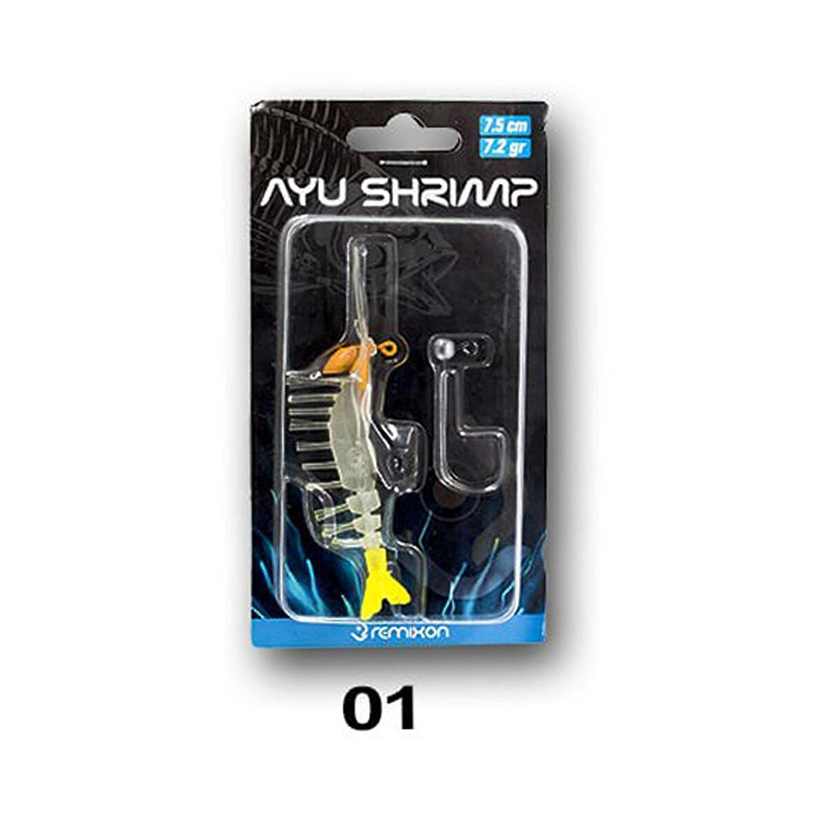 Remixon Ayu Shrimp Karides 7.5 cm 7.2 gr Silikon Yem 01