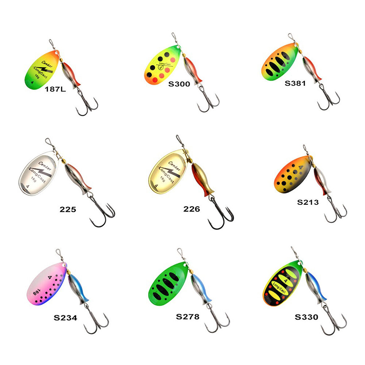 Condor 5129 Long Cast Spinner Kaşık No:4 16gr S381