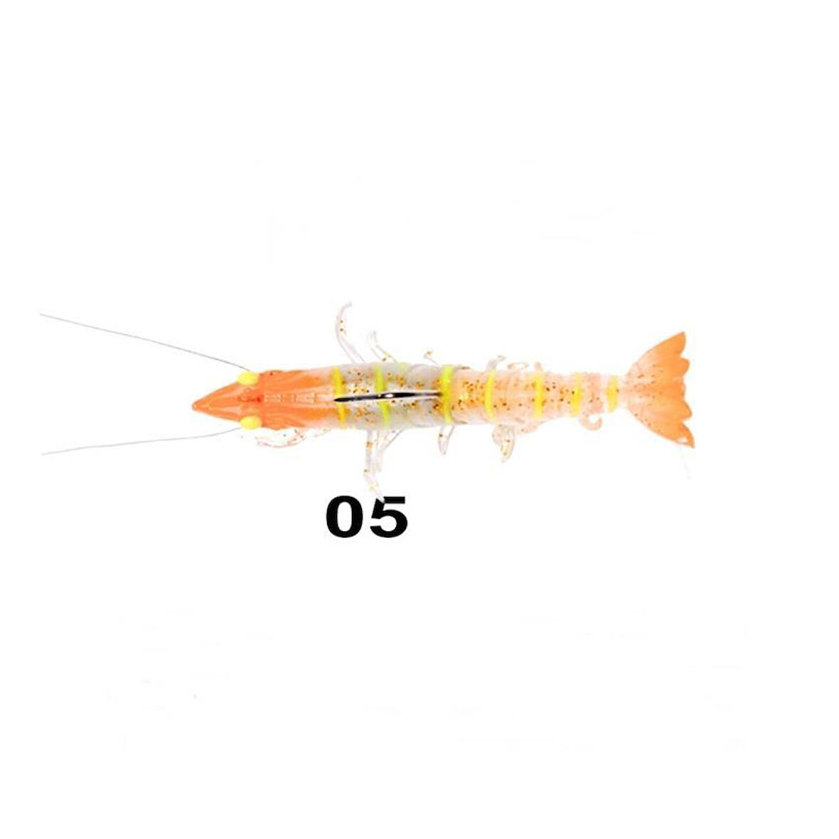 Ryuji Real Shrimp 7.6cm 12gr Silikon Karides Yem 05