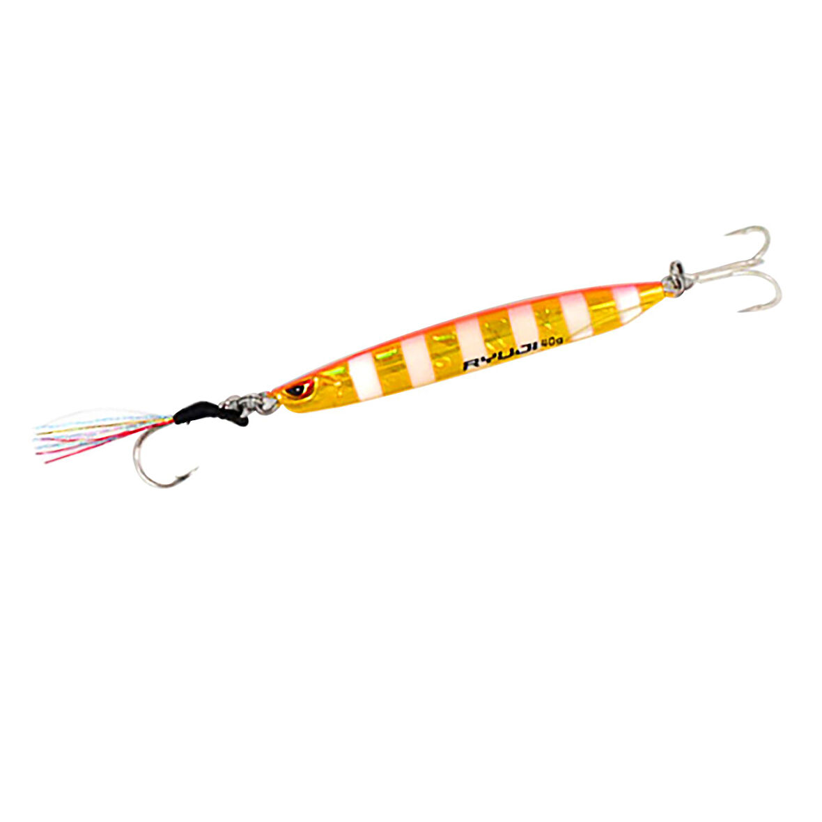 Ryuji Silent Jig 7cm 30gr Metal Jig yem Gold Zebra Glow
