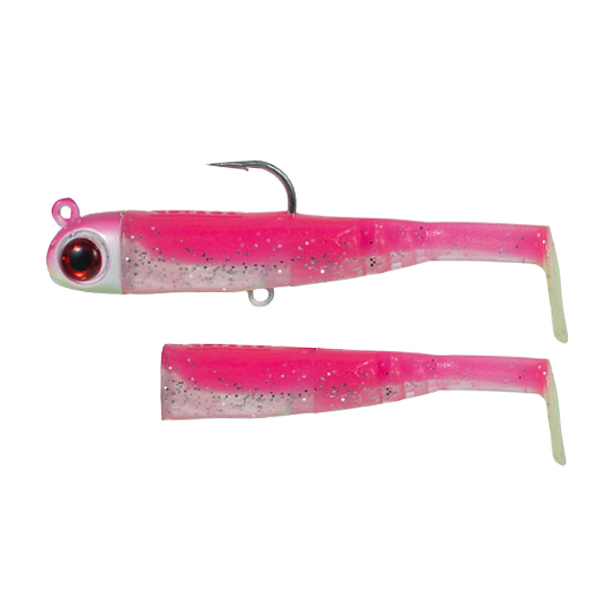 Seabor Lily Shad Silikon Balık 100gr 12cm Combo (2+1) Pink UV