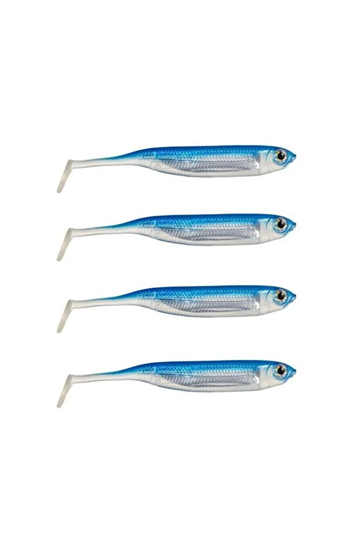 Ryuji Real Fish 10cm 4.5gr Silikon Yem 4 Adet Blue
