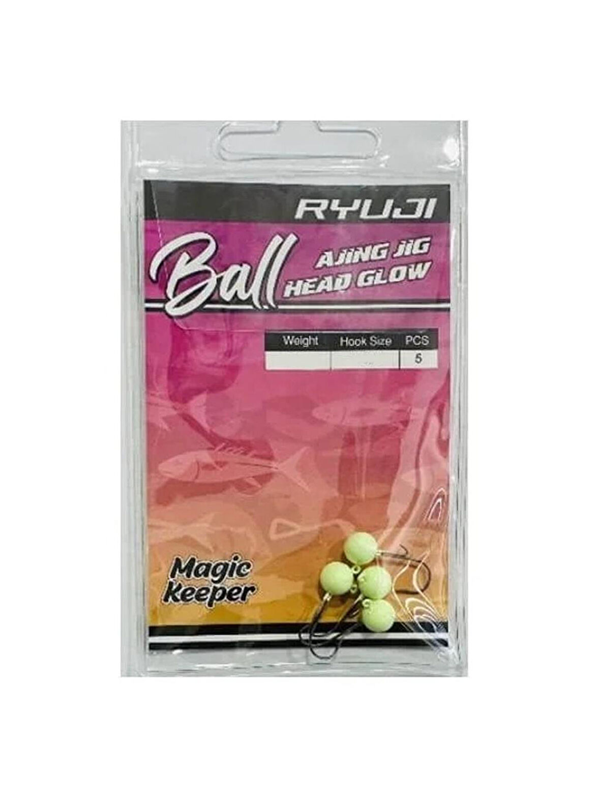 Ryuji Ball Ajing Glow JigHead İğne 1,3 GR-NO:10