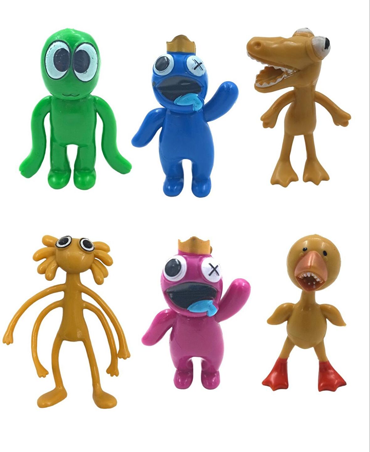 Rainbow Friends Aksiyon Figür Oyuncakları 6'lı Set 