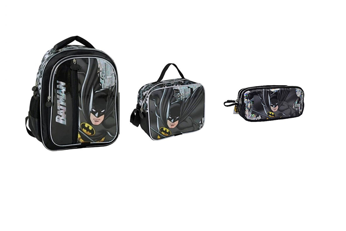 Batman Pelerinli Okul Çantası SETİ ( 3 PARÇA)