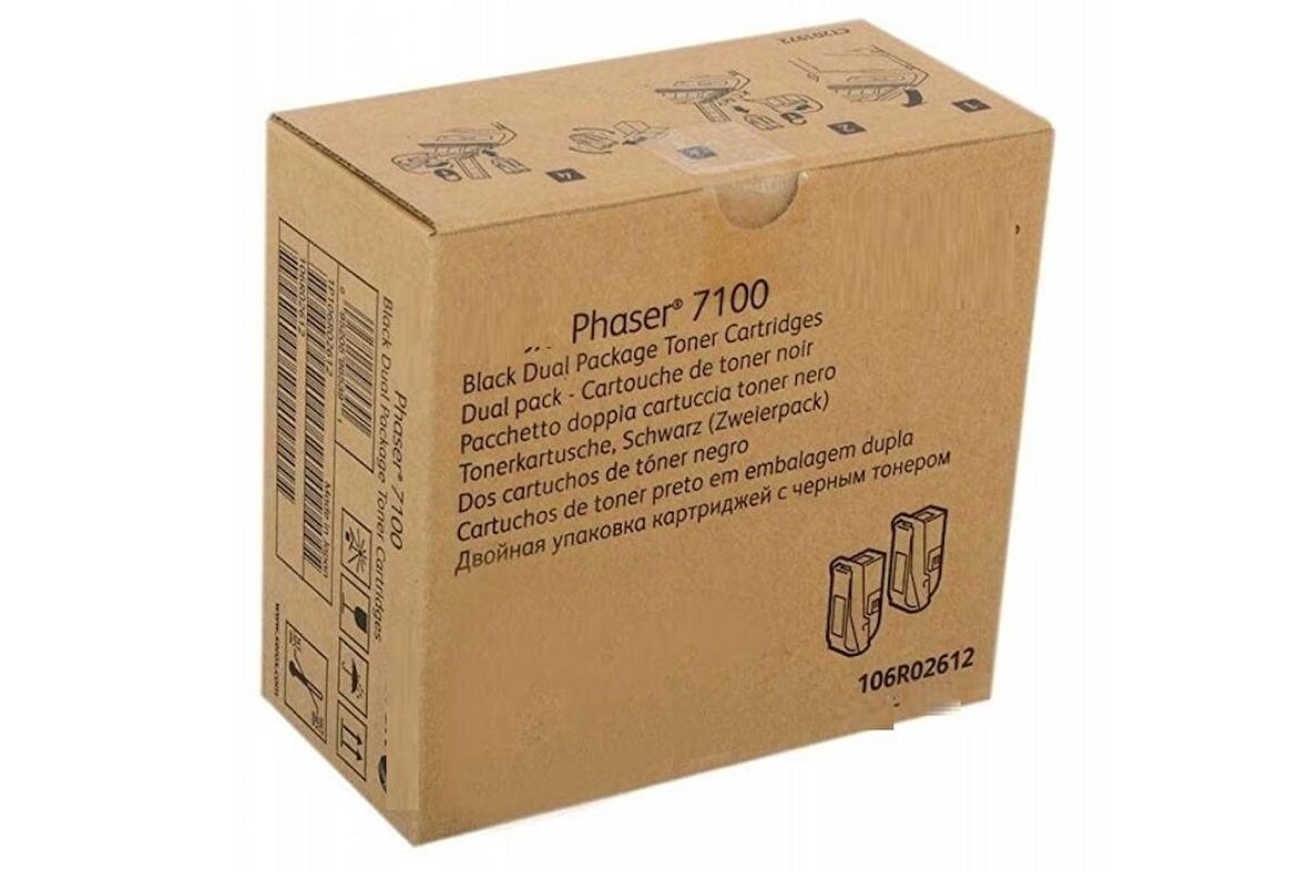 Tonersepeti Xerox Phaser 7100 106R02612 Siyah Muadil Toner 2'Li Paket