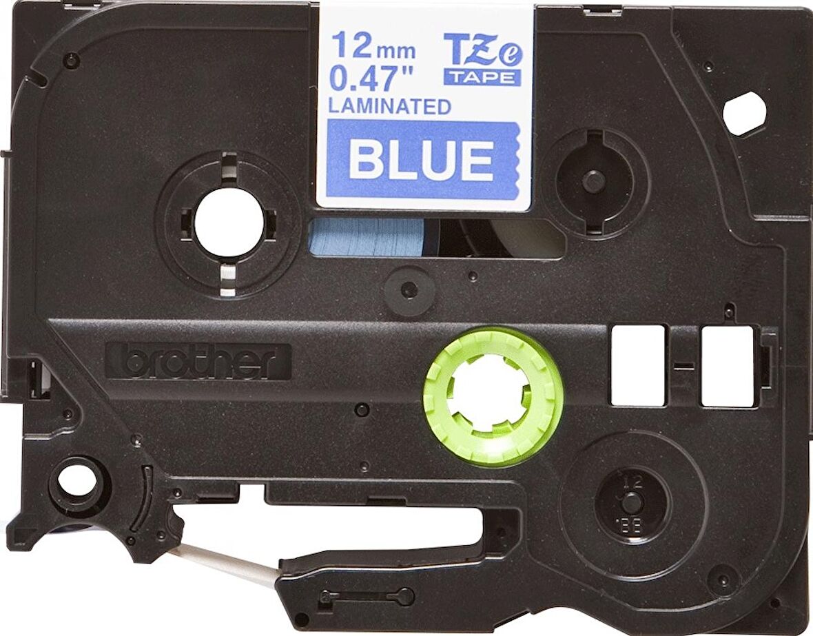 Tonersepeti Brother TZe-535 12mm Mavi üzerine Beyaz Muadil Etiket