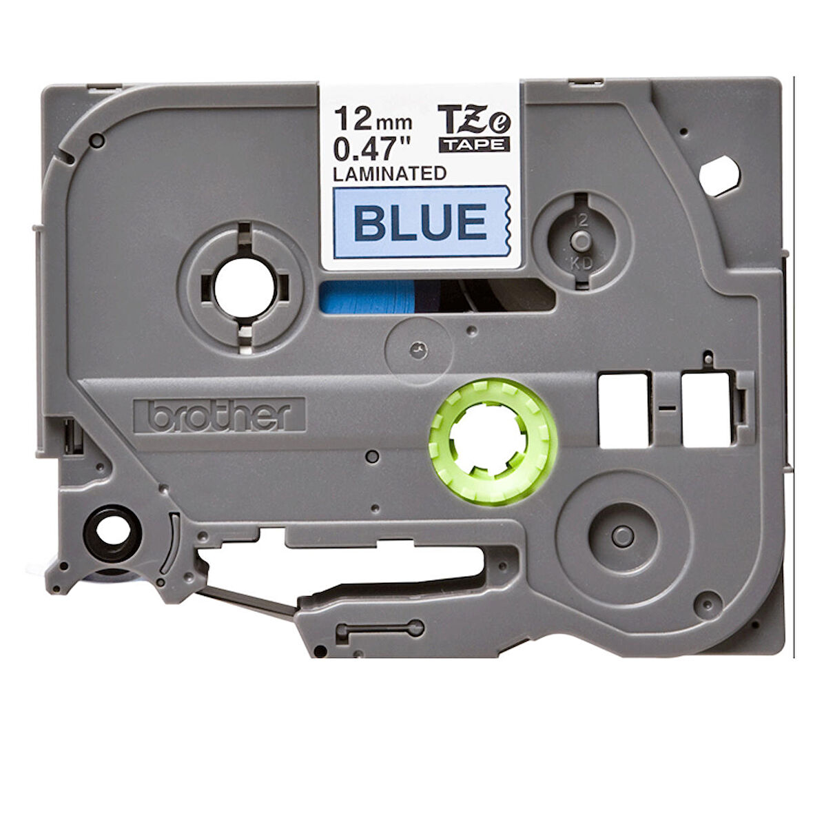 Tonersepeti Brother TZe-531 12mm Mavi üzerine Siyah Laminasyonlu Orjinal Etiket