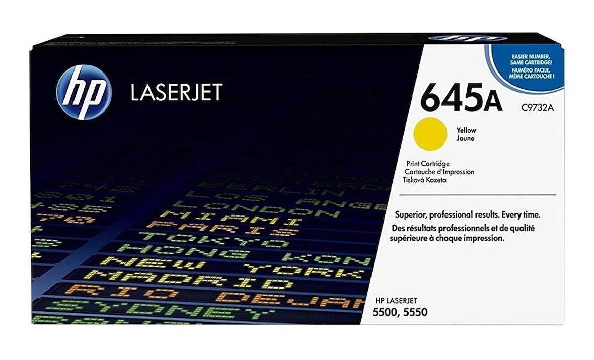 Tonersepeti Hp 645A-C9732A Orjinal Sarı Toner