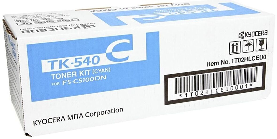 Tonersepeti Kyocera Mita TK-540 Mavi Orjinal Toner
