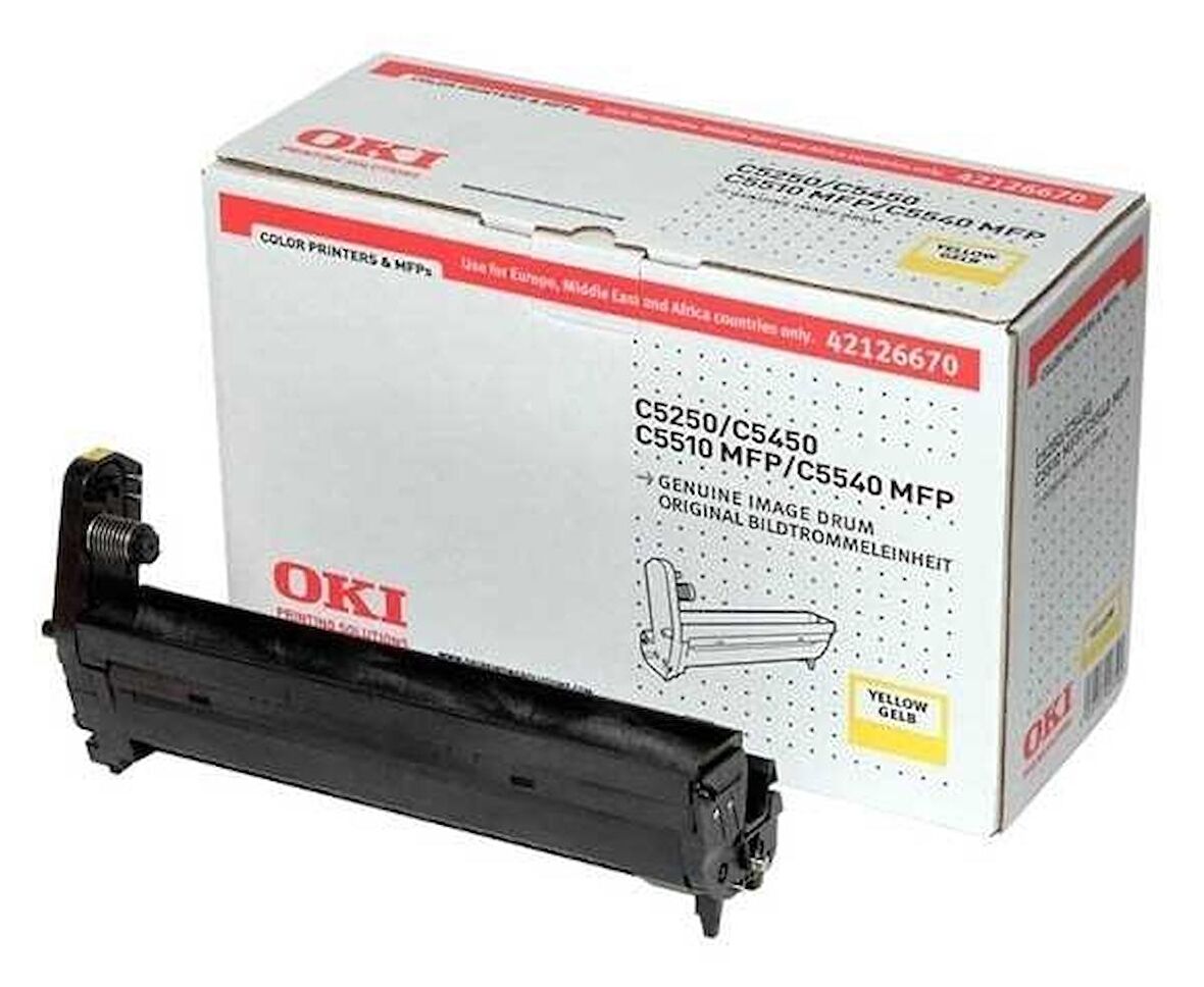 Tonersepeti Oki C5250-42126670 Orjinal Sarı Drum Ünitesi