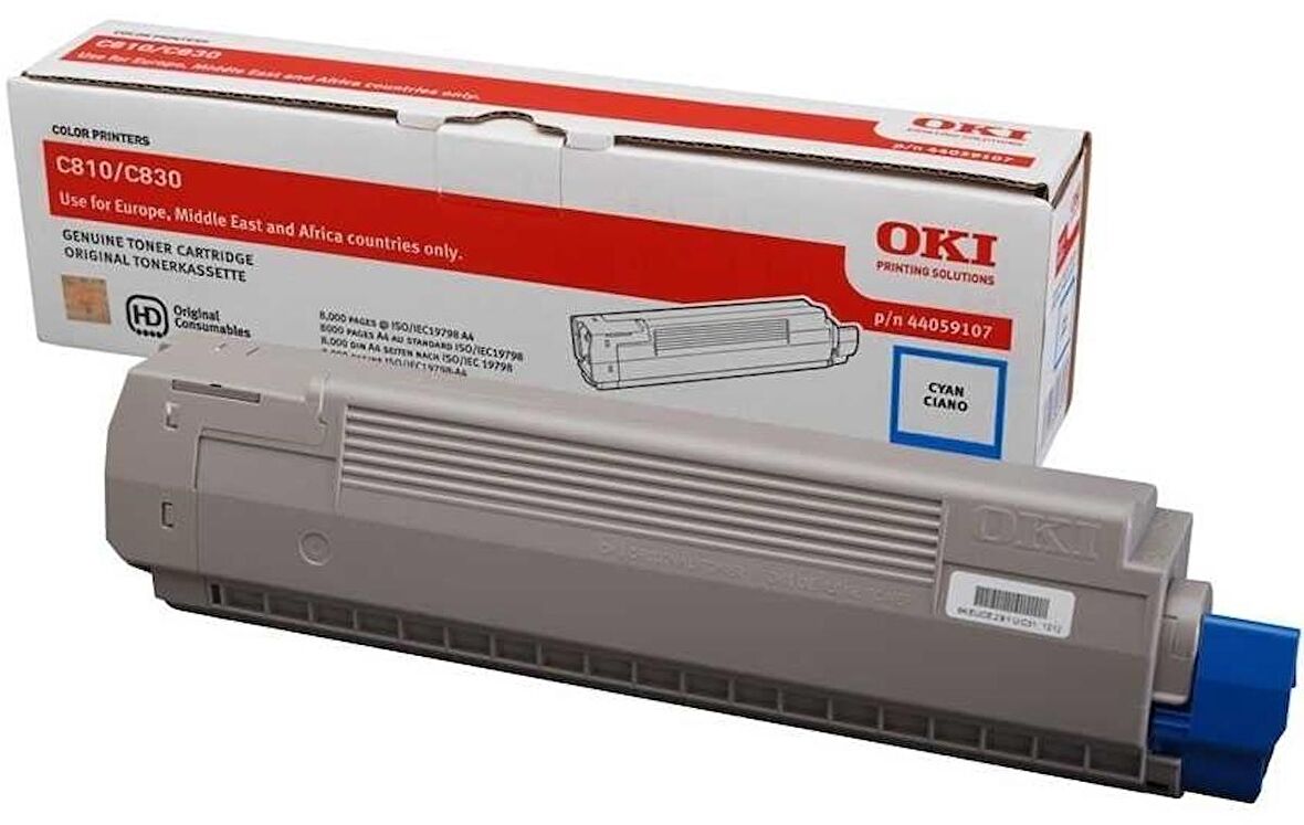 Tonersepeti Oki C810-44059119 Orjinal Mavi Toner