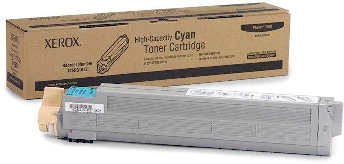 Tonersepeti Xerox Phaser 7400-106R01077 Mavi Orjinal Toner